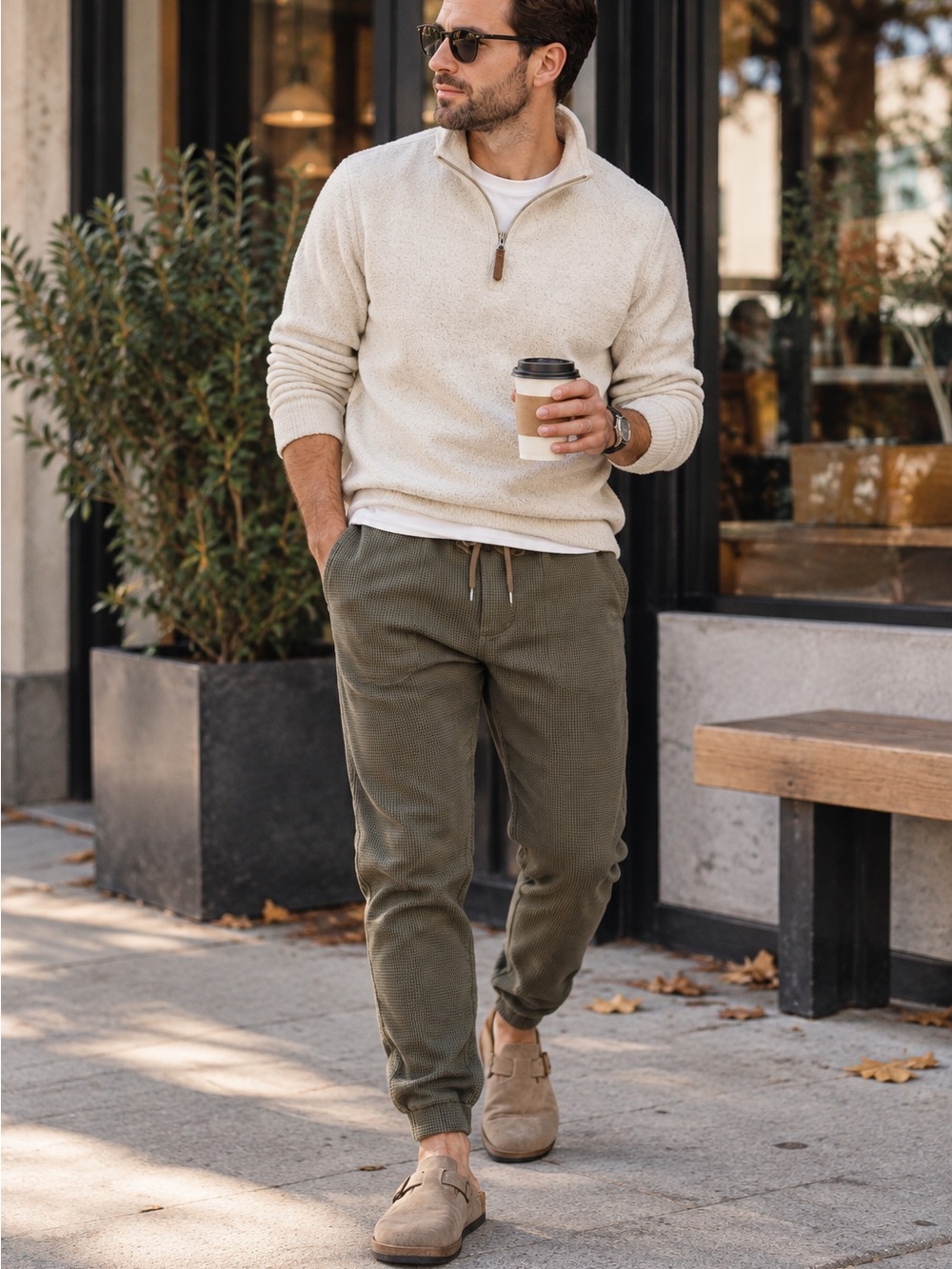 Taylor Stitch The Après Pant – Army Waffle – Men’s L
